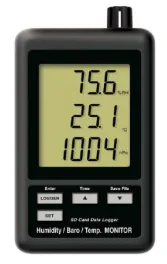 Temperature / Humidity / Barometer meter Data logger GHB-382SD